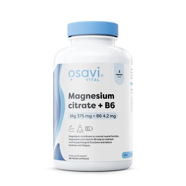 Magnesium citrate + B6, 375 mg + 4,2 mg