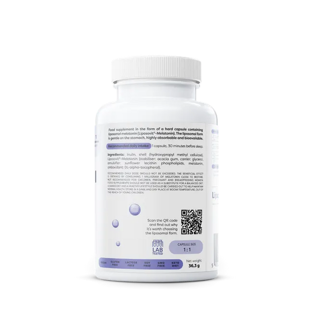 Liposomal melatonin, 1 mg
