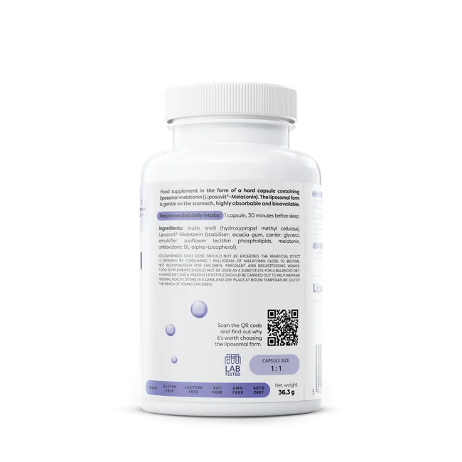 Liposomal melatonin, 1 mg