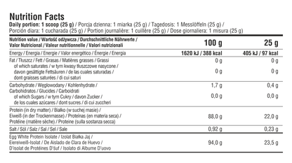 Egg Protein - Isolat de blanc d'œuf