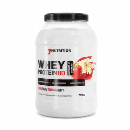 Whey Proteine 80,   64.99,  2000-g-Chocolat-blanc-fraise,  7Nutrition,  Active Life