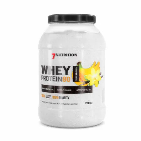 Whey Proteine 80,   64.99,  2000-g-Vanille-banane,  7Nutrition,  Active Life