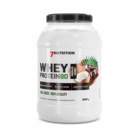 Whey Proteine 80,   64.99,  2000-g-Chocolat-coco,  7Nutrition,  Active Life