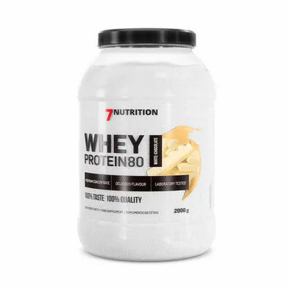 Whey Proteine 80,   64.99,  2000-g-Chocolat-blanc,  7Nutrition,  Active Life