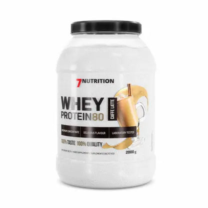 Whey Proteine 80,   64.99,  2000-g-Café-au-lait,  7Nutrition,  Active Life