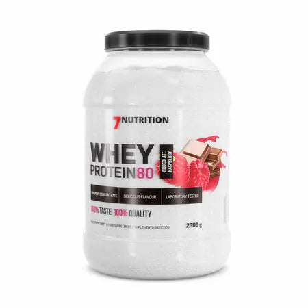 Whey Proteine 80,   64.99,  2000-g-Chocolat-framboise,  7Nutrition,  Active Life