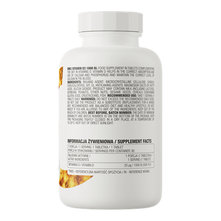 Vitamine D3 1000 IU (cholécalciférol)