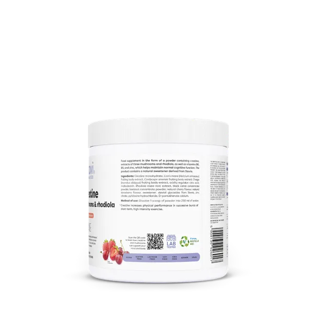Creatine Mushrooms & Rhodiola