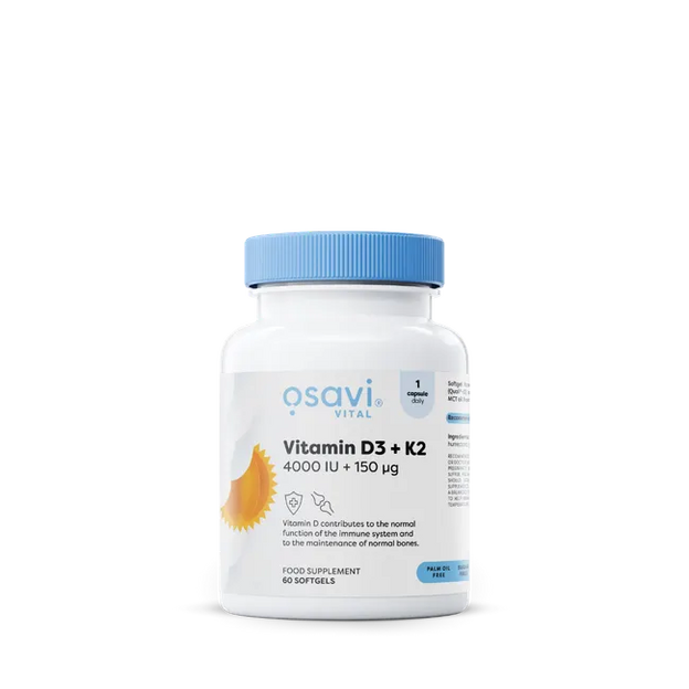 Vitamin D3 + K2, 4000 IU + 150 μg