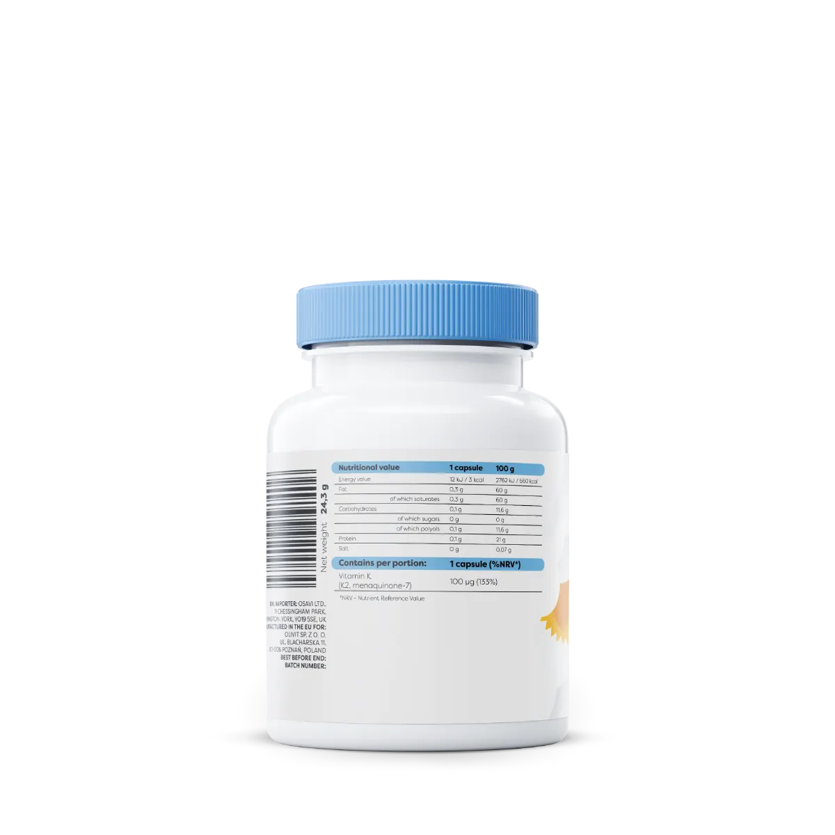 Vitamin K2 MK-7, 100 μg