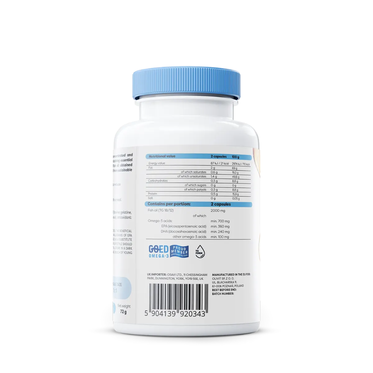 Omega-3 fish oil 1000 mg