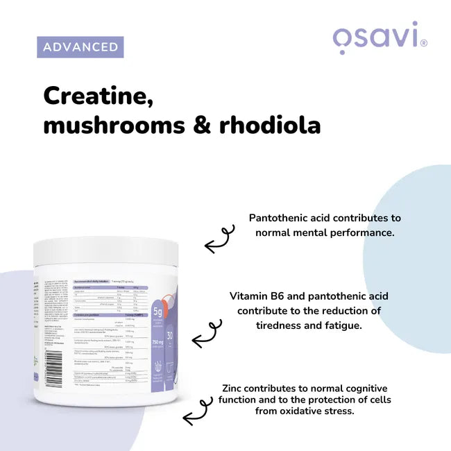Creatine Mushrooms & Rhodiola